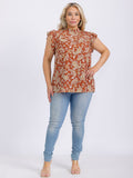 Falling Paisley Top- Plus Blouse BlueSkyeBoutique   BlueSkyeBoutique