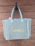 SUMMER Straw Tote tote BlueSkyeBoutique   BlueSkyeBoutique