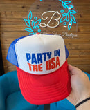 USA Trucker Hats Apparel & Accessories BlueSkyeBoutique   BlueSkyeBoutique
