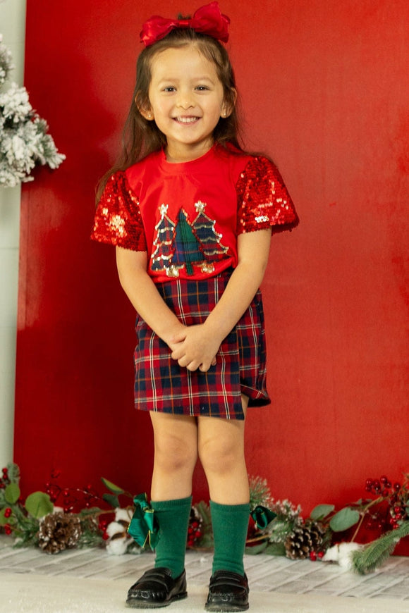 Kids' Festive Forest, Red Apparel & Accessories BlueSkyeBoutique   BlueSkyeBoutique