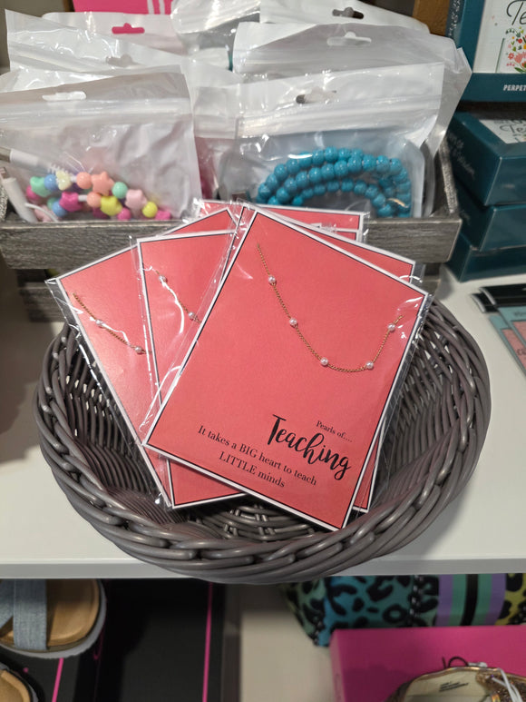 Pearl of Teaching Necklace Necklaces BlueSkyeBoutique   BlueSkyeBoutique