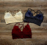 Crochet Lace Bralette Shirts & Tops BlueSkyeBoutique 18.75  BlueSkyeBoutique