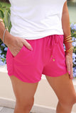 Solid Raspberry Everyday Shorts Bottoms BlueSkyeBoutique   BlueSkyeBoutique