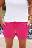 Solid Raspberry Everyday Shorts Bottoms BlueSkyeBoutique   BlueSkyeBoutique
