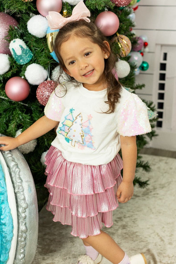 Girls' Festive Forest, White Apparel & Accessories BlueSkyeBoutique   BlueSkyeBoutique