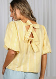 Butter Bow Top Shirts & Tops BlueSkyeBoutique   BlueSkyeBoutique
