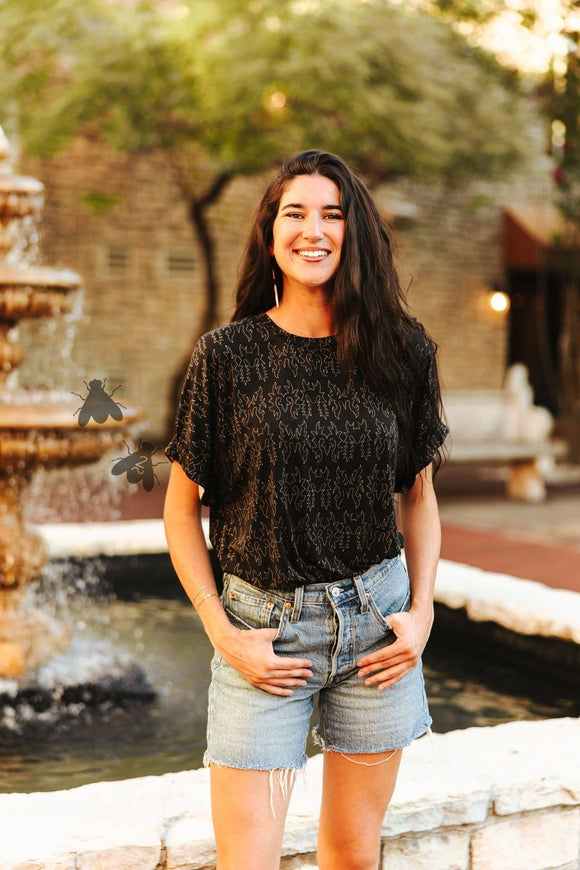 MIDNIGHT MESA MOM CUFF Shirts & Tops BlueSkyeBoutique   BlueSkyeBoutique