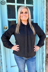 Boss Babe-Black Blouse BlueSkyeBoutique   BlueSkyeBoutique