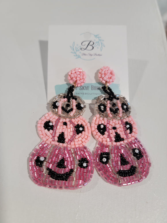 Pink-O Lantern Earrings Earrings BlueSkyeBoutique   BlueSkyeBoutique