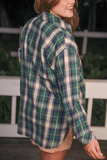 Lola Flannel Tunic Top- Green Shirts & Tops BlueSkyeBoutique   BlueSkyeBoutique