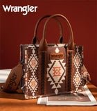 Wrangler Southwestern Small Canvas Crossbody- Other Colors  BlueSkyeBoutique 79.99 Brown-White BlueSkyeBoutique