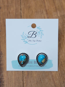 Nebraska Drop Stud Earrings Earrings BlueSkyeBoutique   BlueSkyeBoutique