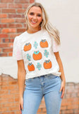 Western Punkin w/ Sequin Puff Sleeve Graphic Tee BlueSkyeBoutique   BlueSkyeBoutique