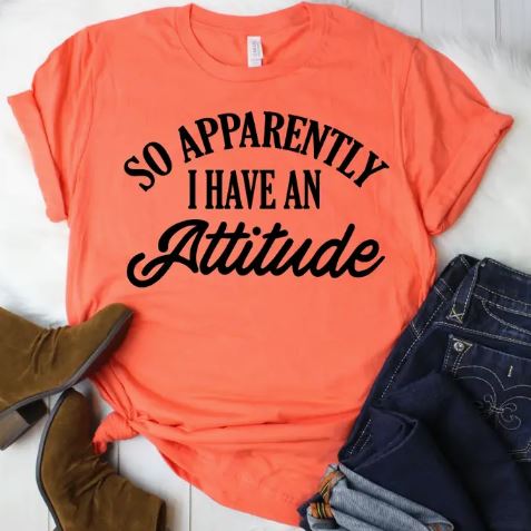 So Apparently I Have An Attitude Tee Graphic Tee BlueSkyeBoutique   BlueSkyeBoutique