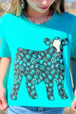 CONCHO STEER Tee Graphic Tee BlueSkyeBoutique   BlueSkyeBoutique