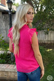 BABYDOLL SWISS DOT TOP-PINK Blouse BlueSkyeBoutique   BlueSkyeBoutique