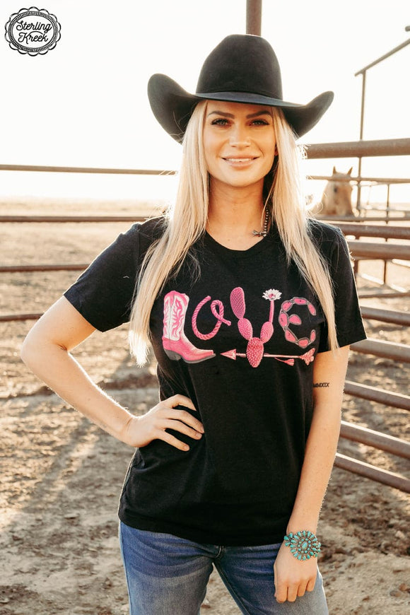 WESTERN LOVE TEE Graphic Tee BlueSkyeBoutique   BlueSkyeBoutique