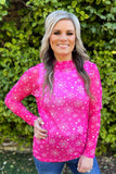 Winter Wonderland Mesh- Pink  BlueSkyeBoutique   BlueSkyeBoutique