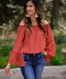 Morgan Off the Shoulder Top BlueSkyeBoutique