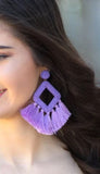 Ellie Fringe Drop Earrings-Other Colors BlueSkyeBoutique