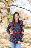 Cowboy Plaid Cutout BlueSkyeBoutique