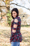 Cowboy Plaid Cutout BlueSkyeBoutique