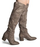 Taupe Knee High Boots BlueSkyeBoutique